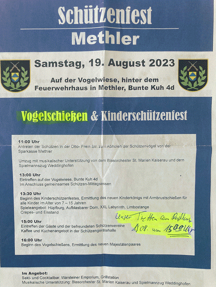 Vogelschießen Methler