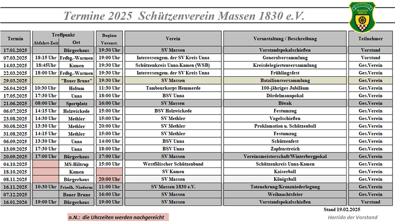 Termine 2024